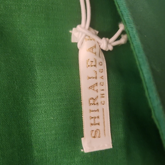 NWT Shiraleah Chicago Green beaded crossbody with gold long chain - Picture 6 of 8